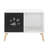 Sam's Pets Convertible 22" Black and White Cat Condo End Table