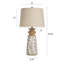 Daltry - Traditional Table Lamp - Old Floral - Oatmeal Shade