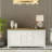 CHENON SIDEBOARD - WHITE & BROWN-994403732