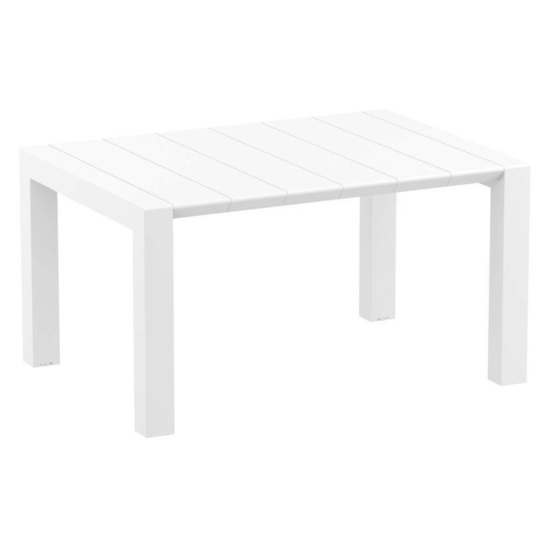 Ensemble de salle à manger longue pour 6 personnes 39,37 po Farrah Square, Blanc