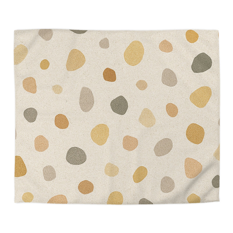 Microfiber Duvet Cover Boho Style, Design 40, Cream, King Duvet Cover