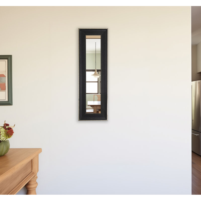 Miroir décoratif Truluck Farmhouse, H 23,5 po x l 7,5 po, Noir