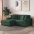 Milbrey 2-Piece Corduroy Modular Sectional with Pillow Back