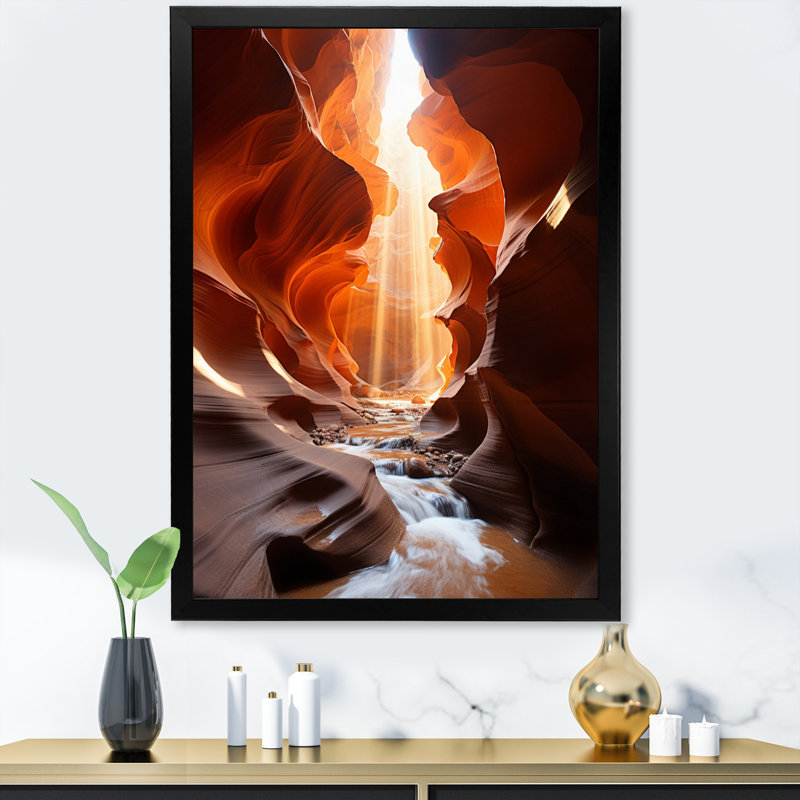 Kennasyn Canyon Antelope Symphony II sur impression sur toile, H 32 po x l 24 po x P 1 po, Cadre simple noir