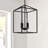 Gupton 4 - Light Matte Black Lantern Pendant