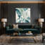Abstrait aquarelle, art mural beige sur toile 79-1552250308