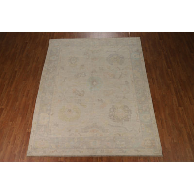 Vegetable Dye Oushak Turkish Area Rug 10