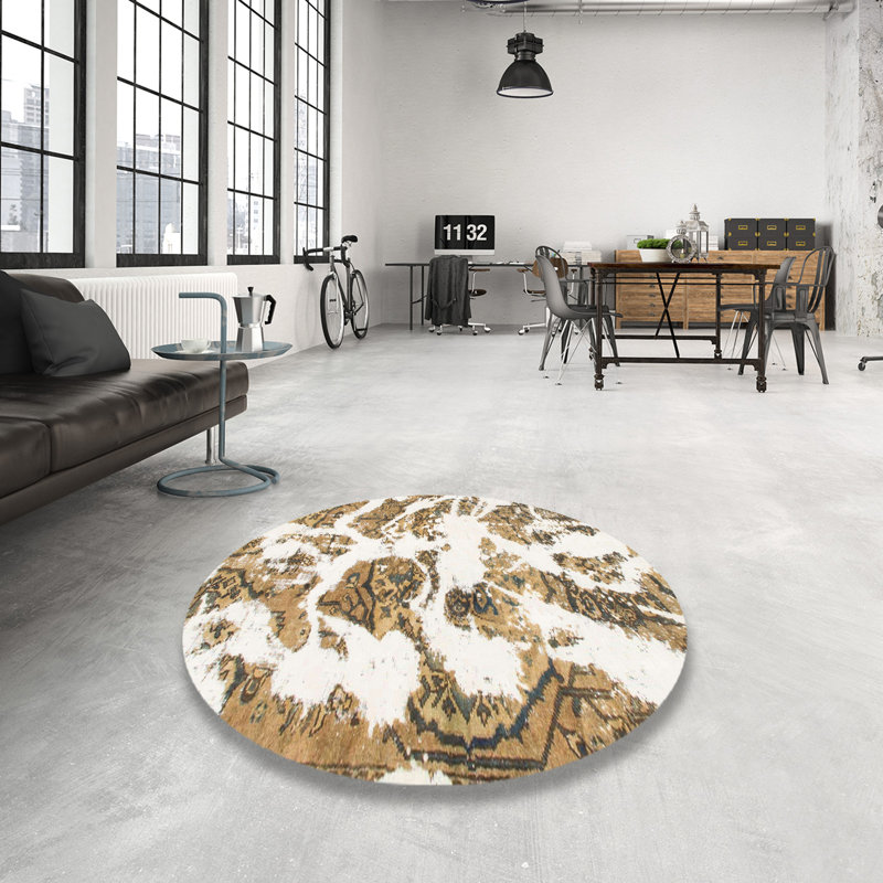 Smicksburg Abstract Indoor Rug, Round 5'
