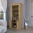 Macadamia 4-Built In Wine Rack Bar Cabinet-905870455