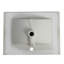 Lavabo de salle de bain rectangulaire en céramique