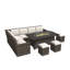 Ensemble de conversation modulaire avec coussins 6 pièces Gessell