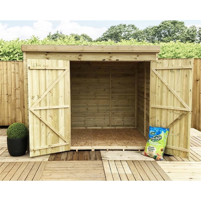 Klas Solid Wood Garden Shed, 8ft. W x 6ft. D