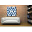 "Cobalt Watercolor Tiles II" par Grace Popp, verre mural en acrylique-1498203205