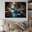 Impression sur toile encadrée, "Brown Canal"-1152192132-1152190962