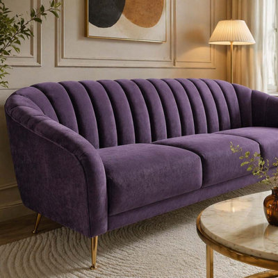 3-SEATER SOFA (Purple)