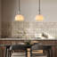  Lustre suspendu en marbre naturel avec abat-jour Cataleya-37814972