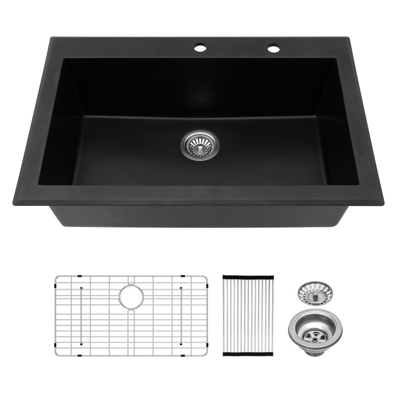 Évier de cuisine en quartz 33 po x 22 po