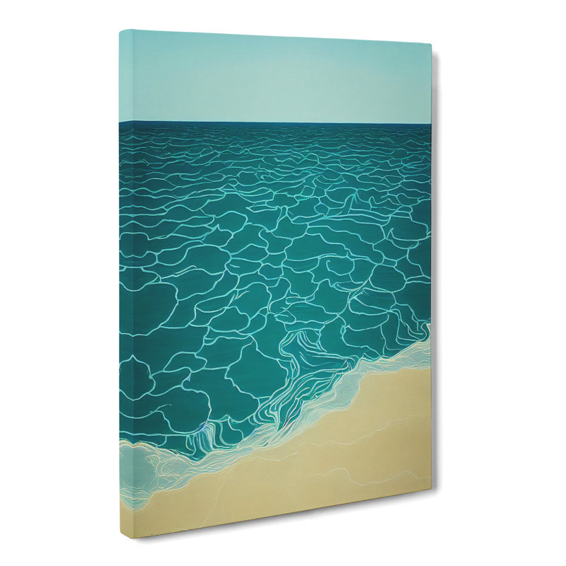 Modern Beach Seascape Vol.2 - Wrapped Canvas, 60cm H x 40cm W x 3cm D