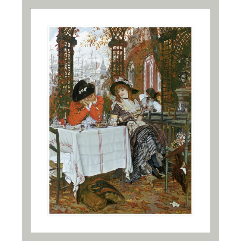 Un déjeuner (Un déjeuner) par James Tissot - Impression sur toile, H 28,82 po x l 23,5 po
