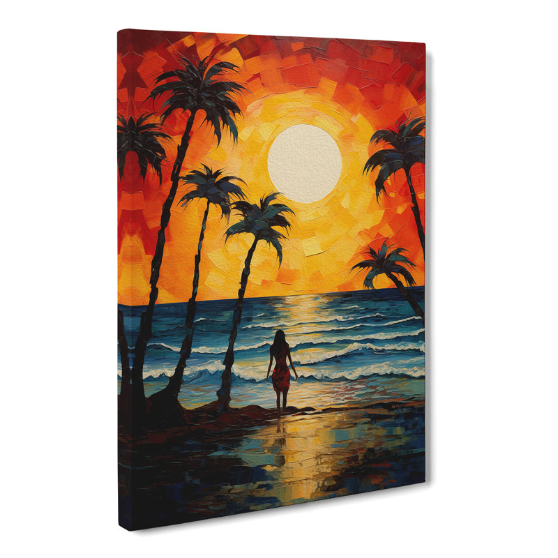 Beach Expressionism Art - Wrapped Canvas, 60cm H x 40cm W x 3cm D