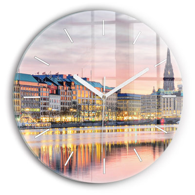 Glass Wall Clock