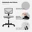 Chaise de bureau en filet Ovidia-1239608630