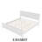 Platform Bed with Ample Under-Bed Storage and Mid-Century Tapered Legs – No Box Spring Needed-111086044-111086047