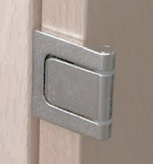 3" White Insert Pull Satin Nickel