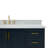61'' Single Bathroom Vanity with Carrara Marble Top-93359233