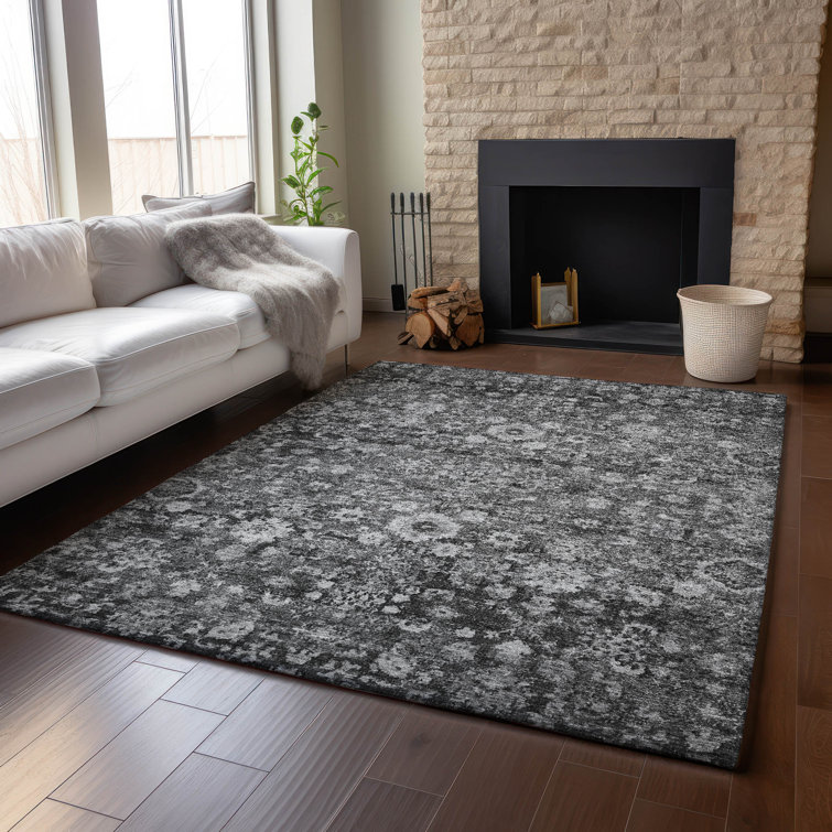 Premium Machine Washable Cerrito Gray Rug