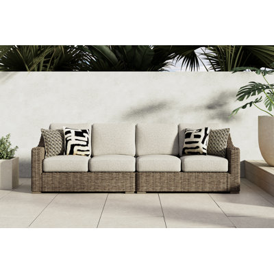 Daneil Loveseat with Cushions by Beachcrest Home