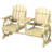 High Backrest Wooden Garden Bench,2-Seat Patio Bench-1589183281