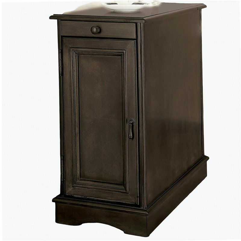 Table d'appoint / table de chevet moderne 1 pièce, Gris