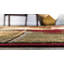 Tapis contemporain Trejo couleur vin carré-1469208205
