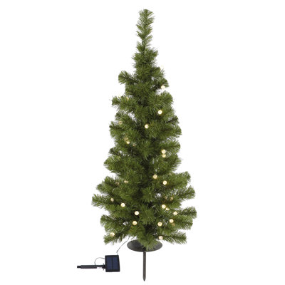 Solar Tree 3' Lighted Pine Christmas Tree