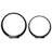 Contemporary Decorative Open Ring Metal Sculpture for Home Decor - Black-865336704