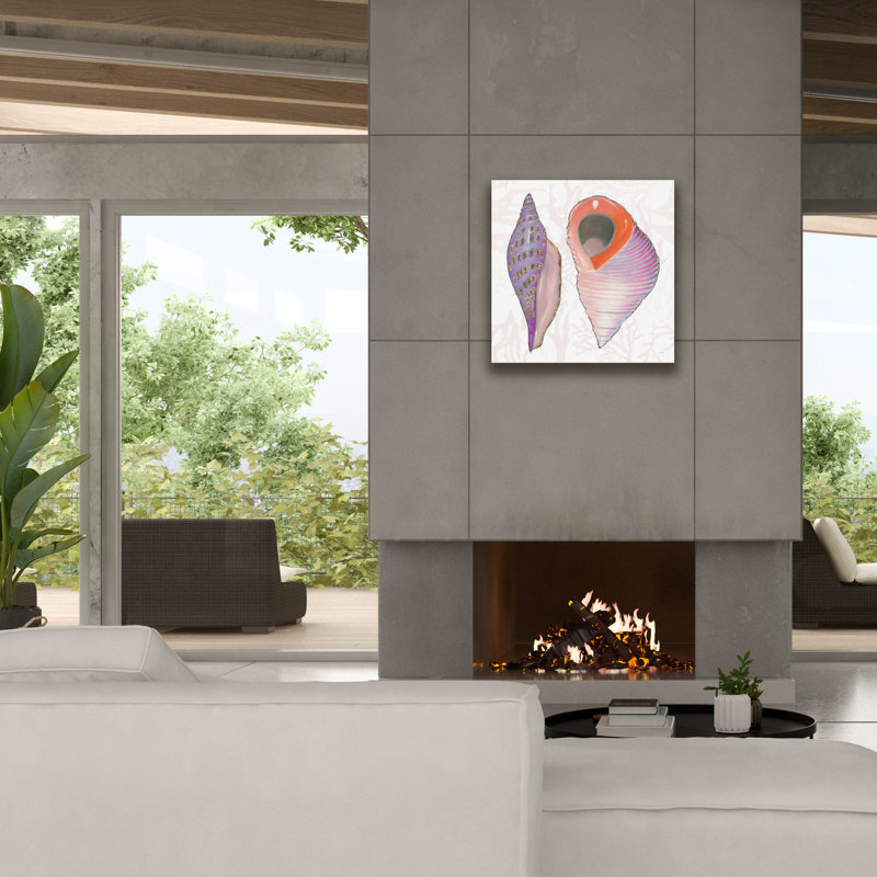 «Shimmering Shells 10» par James Wiens, art mural sur toile, H 26 po x l 26 po
