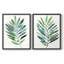 Palm Frond Flow III - reproduction encadrée de qualité supérieure - prête à être accrochée - aucun clou requis - aucun clou requis-1731871593-1731871598