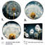 Blanc sarcelle pissenlit symphonie IV - impressions sur toile de pissenlit-1762176699-1762176679