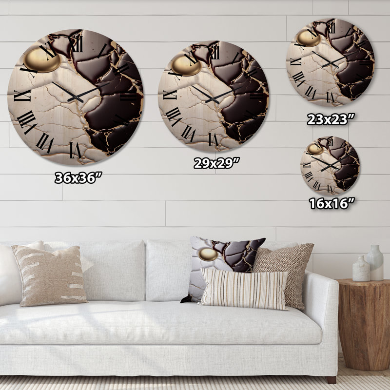 Horloge murale Adalynn, Grand