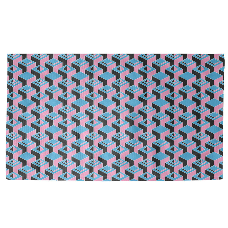Jordao Geometric Indoor Rug, Rectangle 5' x 7'