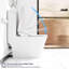 Siège de toilette Smart Bidet avec fonction de bouton latéral - chauffant, nettoyage automatique des buses, réglages d'eau réglables, fermeture silencieuse silencieuse, couvercle automatique, nettoyage contrôlé axé sur l'hygiène, assurance centrée silencieuse