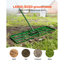 Râteau de nivellement de pelouse, outil de pelouse de niveau 48 po x 10 po, niveleur de pelouse robuste avec poignée en acier de 78 po, combinaison de râteau de nivellement pour jardin, pelouse de golf, ferme