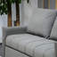 Lit escamotable avec revêtement en velours, 2 poches latérales et coussins, dossier réglable, gris pour le salon, espace de couchage convertible maison, matériel et centre de villégiature