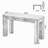 63" Long Bar Table, Rectangular Counter Height Pub Table with Sturdy Legs