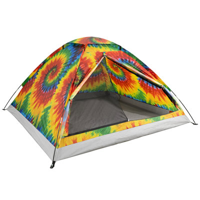 3 Person Camping Tent with Rain Fly and Carrying Bag - Lightweight Outdoor Pop Up Tents for Camping Essentials, Music Festivals, Backpacking, Hiking, or Beach Shelter