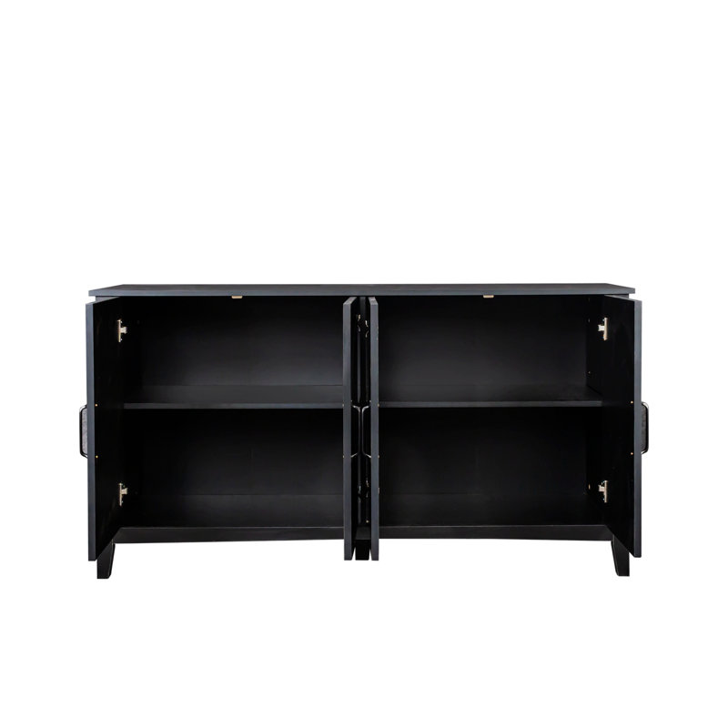 Crédence de rangement une pièce Cherronda, Noir