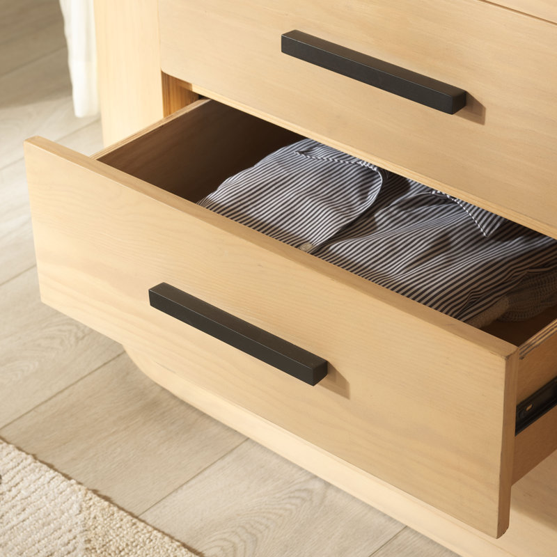 Lauryn Wood Oval Dresser, Brown/Black