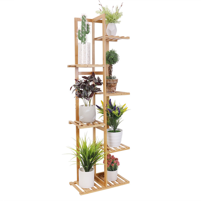 Tatyana Wood Plant Stand, 121.9cm H x 40cm W x 20cm D