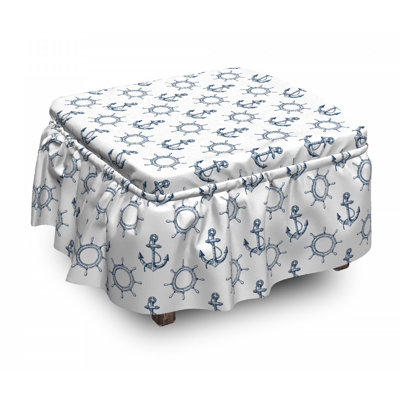 Housse pour repose-pieds maritime